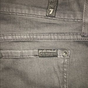 New 7 for All Mankind grey skinny jeans